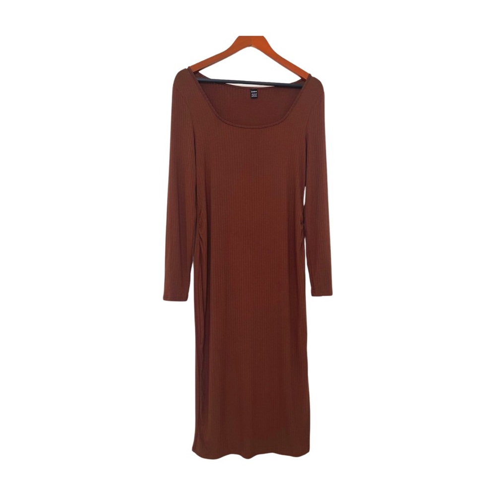 Maternity Long Sleeve Midi Dress